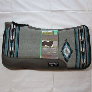 Reinsman Tacky Woven Contour Wither Relief 1" Saddle Pad Blanket 31"x32" Grey 27